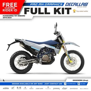 Kit de gráficos adhesivos HUSQVARNA 701 Enduro 2019-2022 MX BLANCO CROMO HOLOGRÁFICO - Imagen 1 de 7