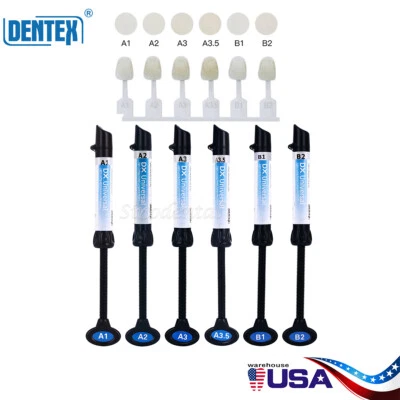 Dentex Dental Universal A1 A2 A3 A3.5 B1 B2 Recambio de Resina Compuesta de Foto - Image 1 of 4