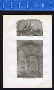 Moschee St. Sophia, Konstantinopel, Holzstich -1904 - Bild 1 von 1