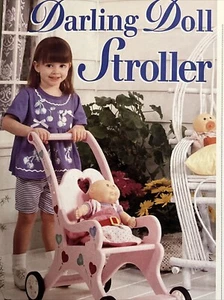 Cochecito de muñeca hágalo usted mismo de madera tamaño completo patrón de carpintería revista 1995 madera regalo - Imagen 1 de 9