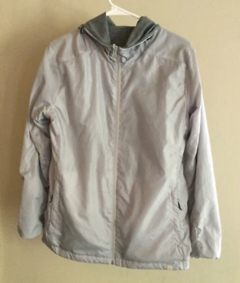 Avalanche Rain Jacket Reversible SZ Large Grey with Darker reverse. Hooded EUC - Image 1 of 4