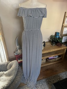 blooming marvellous off shoulder maxi dress size 14