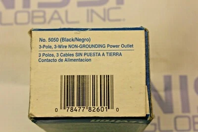 LEVITON 5050 OUTLET 3-POLE 3-WIRE NON-GROUNDING POWER OUTLET 50A - Image 1 of 2