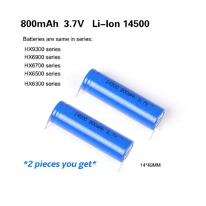 2X NEW 800mAh Li-ION battery for Philips Sonicare toothbrush HX6730 9340 - Picture 1 of 3