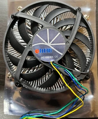 Titan Low Profile 3/4-pin PWM CPU PC Cooler for Intel LGA 1150/1151/1155/1156 - Image 1 of 4