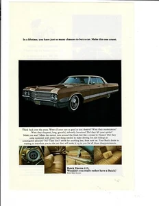 1965 Buick Print Ad Electra 225 Make This One Count Automobile Ephemera - Picture 1 of 1