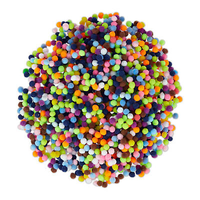 Pompons Pequeñas Bolas Coloridas Pom Pom Mini Pompón Bommel Para Manualidades Juego De 5 Mm 2000 • 3.99€