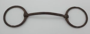 Antique Iron Hand Forged Black Smith Horse Bit Tack 5" - Picture 1 of 4
