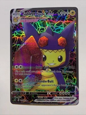 Pikachu Cosplay Sableye Pokémon Custom ACG Card Holo Foil Anime Hero Cute Cos - Image 1 of 4