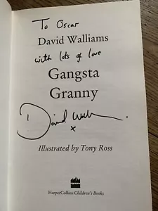 Gangsta Granny, Signed by David Walliams (Hardcover, 2011) ( To Oscar) - Bild 1 von 2