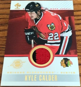 2001-02 Pacific Private Stock Game Gear Kyle Calder #21 Chicago Blackhawks - Picture 1 of 2