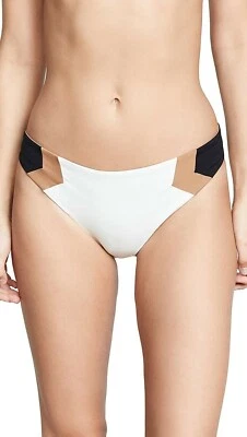Parte inferior de bikini reversible L Space para mujer 172418 Costa de Marfil Barracuda talla L Foto 1 de 2