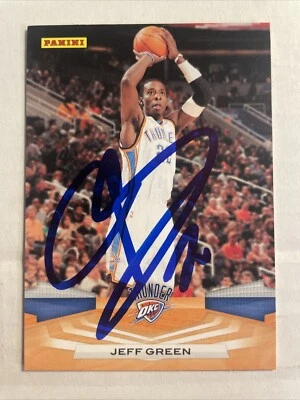 2009 Panini Jeff Green Autographed Card Oklahoma City Thunder #230 CB1512 - Image 1 of 2