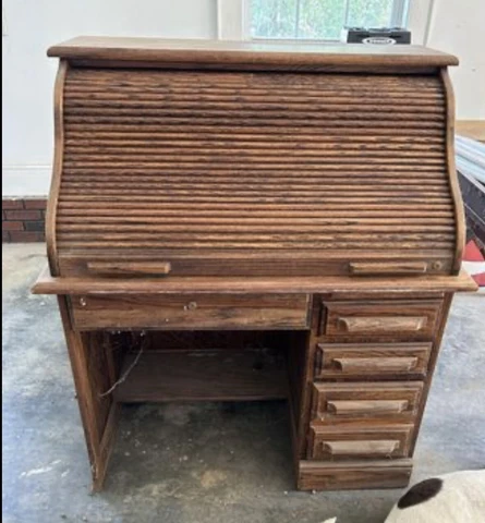 Antique Roll Top Desk Cover