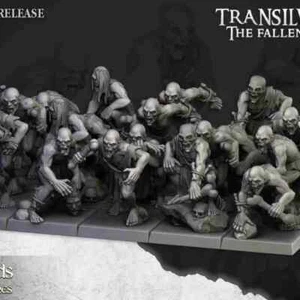 Undead Ghouls Unit 10 Figs – 28mm Highlands Miniatures–Transilvanya–Fallen Realm - Picture 1 of 10