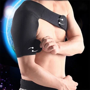 Adjustable Shoulder Support Compression Neoprene Strap Pain Injury Relief - Picture 1 of 12