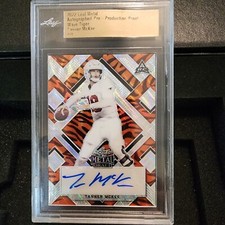 2023 Leaf Metal Draft Tanner McKee RC AUTO PROOF 1/1 wave tiger card