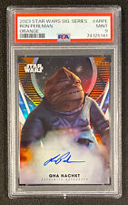 2023 Topps Star Wars Signature Series RON PERLMAN Orange Auto /10 PSA 9 POP 1