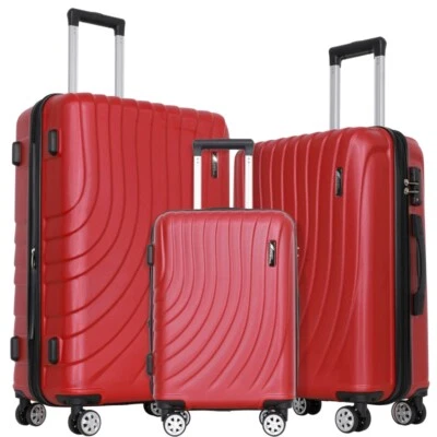 Luggage Set 3 Piece Expandable Suitcase TSA Lock Double Spinner Wheels HardSide - Image 1 of 4