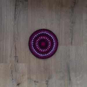 Round Crochet Tablemat Mandala Trivet - Picture 1 of 3