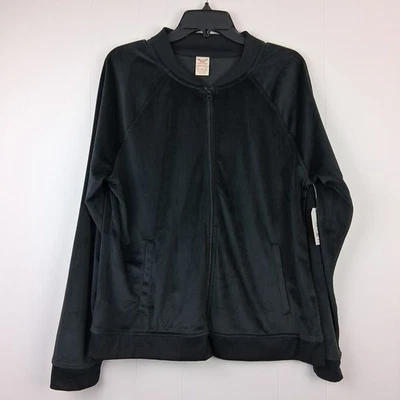 Faded Glory - Velvet - Zip Up Jacket XL Nwt Velour - Image 1 of 4