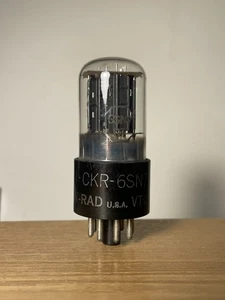 Brimar 6SN7GT Double Triode Square Getter Valve Tube Tests Good Made in England - Bild 1 von 3