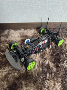 Yokomo Drift Rc Car Brushless Motor Green Wheels 1/10 Scale Remote Control - Picture 1 of 11