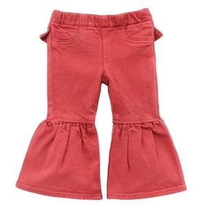112371942 Wrangler Baby Girl Pull Up Flare Jean - Chili NEW - Picture 1 of 11