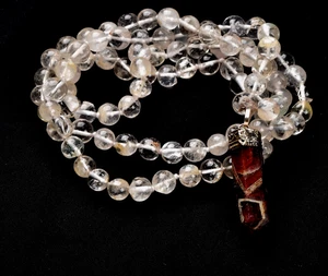 Satyaloka  azeztulite synergy 12 necklace  with super seven    pendant  #7774 - Picture 1 of 9