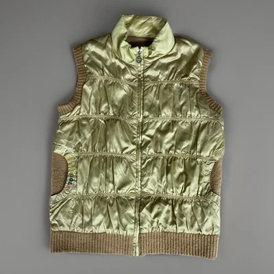 Chaleco Acolchado MCM Buen Golf Gato Bordado Metálico Dorado Tejido Borde Retro Golfcore Foto 1 de 4