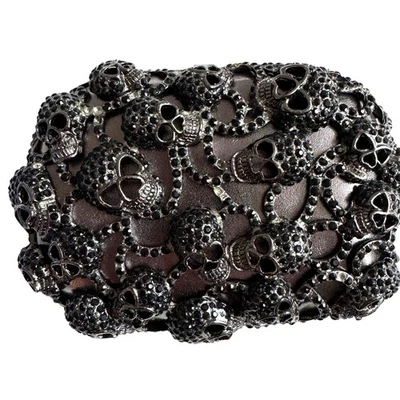 Tasha Skulls Jeweled Clutch Evening Handbag Cocktail Party - Image 1 of 4