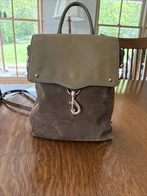 Rebecca Minkoff Jody Mochila Convertible Cartera Coñac Gamuza/Cuero Correas Foto 1 de 4