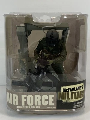 2007 McFarlane Toys - AIR FORCE HELECOPTER GUNNER - Military - NEW Sealed  - Image 1 of 4