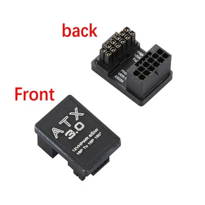 ATX3.0 12VHPWR 12+4 16Pin 600W Power Supply Adapter 180 Degree Turn Connectors - Image 1 of 4