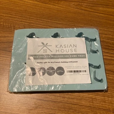 French Bulldog Ice Cube Tray Bpa Free Silicone Dog Shaped Molds Dishwasher Safe - Image 1 of 3