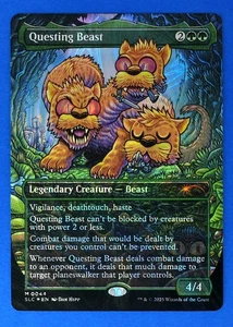 MTG Questing Beast Secret Lair Encyclopedia of Magic HALO FOIL NM 0044 MYTHIC - Picture 1 of 3