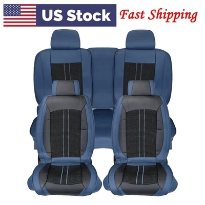 Conjunto completo de capa de assento para Toyota Corolla almofada de couro protetores dianteiros + traseiros - Imagem 1 de 4