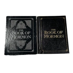 Book of Mormon Leather Bound Gilded Edges Heirloom Rare Minerva Teichert W/Box - Imagen 1 de 21