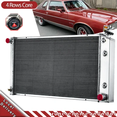 4 Rows Radiator Fits 1977-1992 Cadillac, Brougham Catalina, DeVille Fleetwood Foto 1 de 4