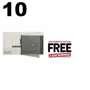 10 Original Old Style Black STANDARD CD Jewel Case (Heavy Duty) 90g **1-3 DAY - Picture 1 of 5