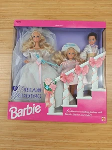 Vintage 1993 Dream Wedding Bride Barbie Stacie Todd Limited Edition Set - Picture 1 of 3