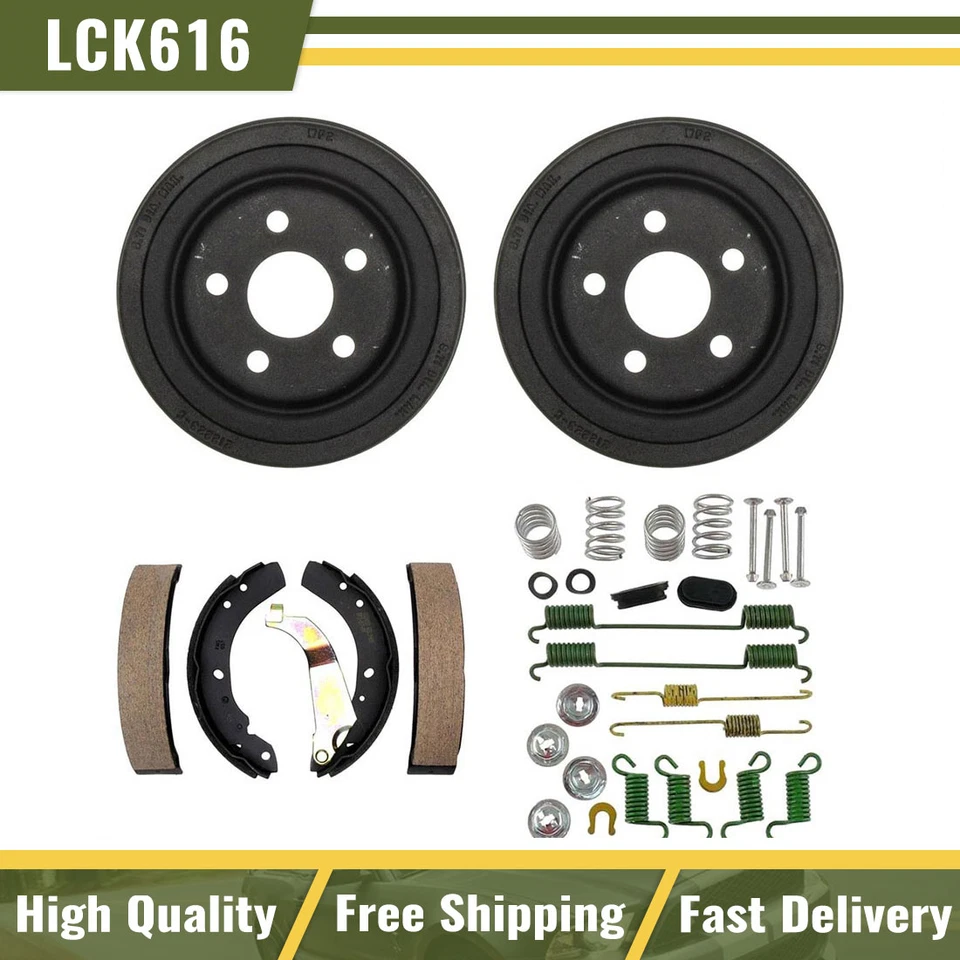 Tambores de freno traseros y zapatas de freno kit de resorte de hardware para Dodge Spirit 1994 1995 Foto 1 de 4