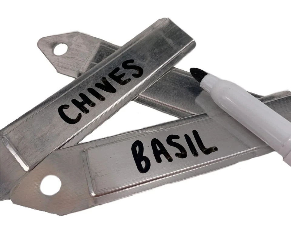 NUTLEY'S KITCHEN GARDENS Nutley's 10cm Aluminium Labels Plant Seedling Markers, Seeds, Garden Labels