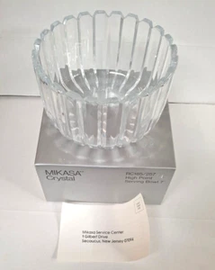 Mikasa Crystal High Point Serving Bowl 7" / Beautiful Piece / Made in Japan - Picture 1 of 4
