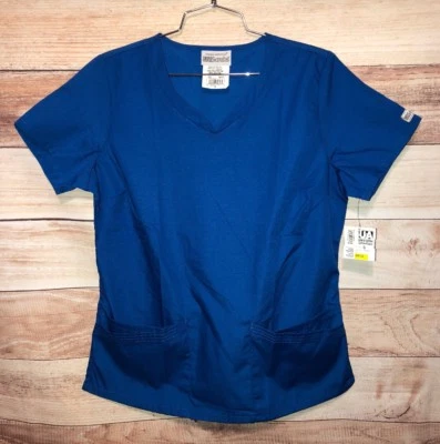 UA Scrubs Uniform Advantage Women's Blue Scrub Size S Short Sleeves LBB76 - Image 1 of 4