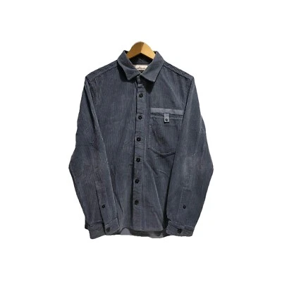 STONE ISLAND Mens Overshirt Button Down Sz Medium Corduroy Navy Blue Long Sleeve - Image 1 of 4