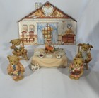 Cherished Teddies Retired 1997 We Bear Thanks Family Thanksgiving Collector Set