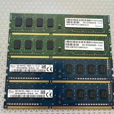 16GB 4x 4GB PC3-12800 1600 DDR3 12800U Dell Optiplex 7020 9010 9020 Memory - Image 1 of 4