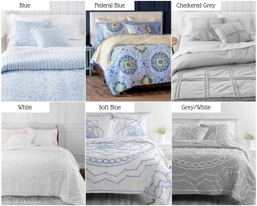 3 Pc Duvet Cover Set by Martha Stewart 100% Cotton Luxurious Comforter Cover - Image 1 of 1