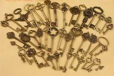17Pack Retro Bronze Vintage Classic Keys Steampunk Cogs Gears DIY Jewelry Gift E
